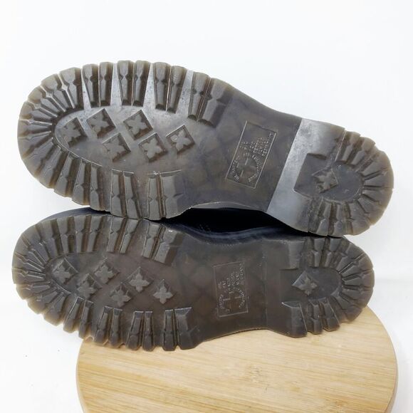 Dr Martens Quad Mono Shoes Womens 9 Vegan 1461 Platform Punk Goth Chunky Lug - Picture 12 of 14